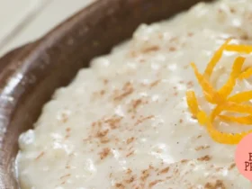 Arroz Doce Brûlée com Raspas de Laranja