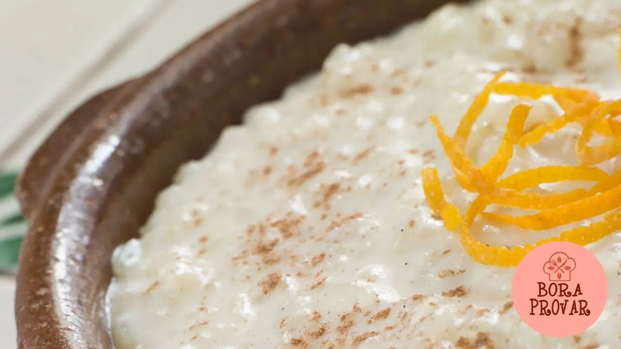 Arroz Doce Brûlée com Raspas de Laranja