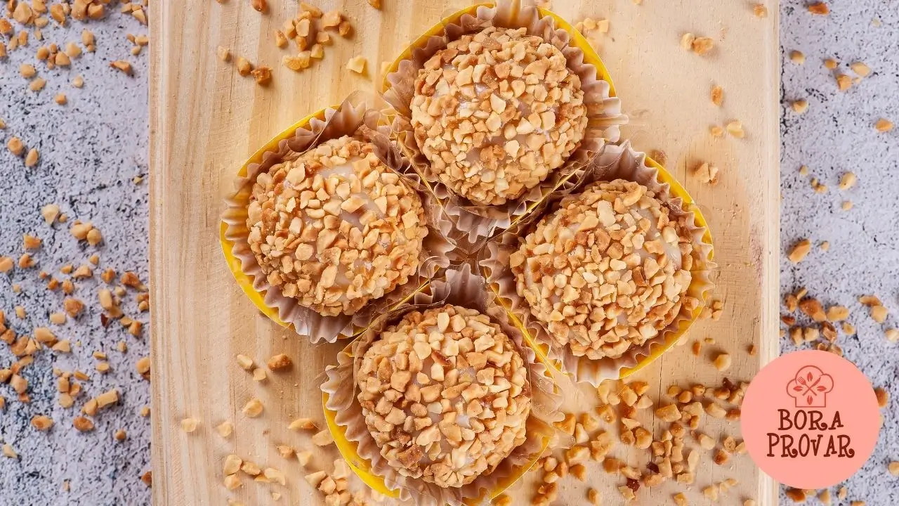 Brigadeiro Gourmet de Capim-Limão com Crocante de Amendoim: