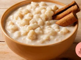 Canjica Branca com Leite de Coco Queimado e Capim-Santo