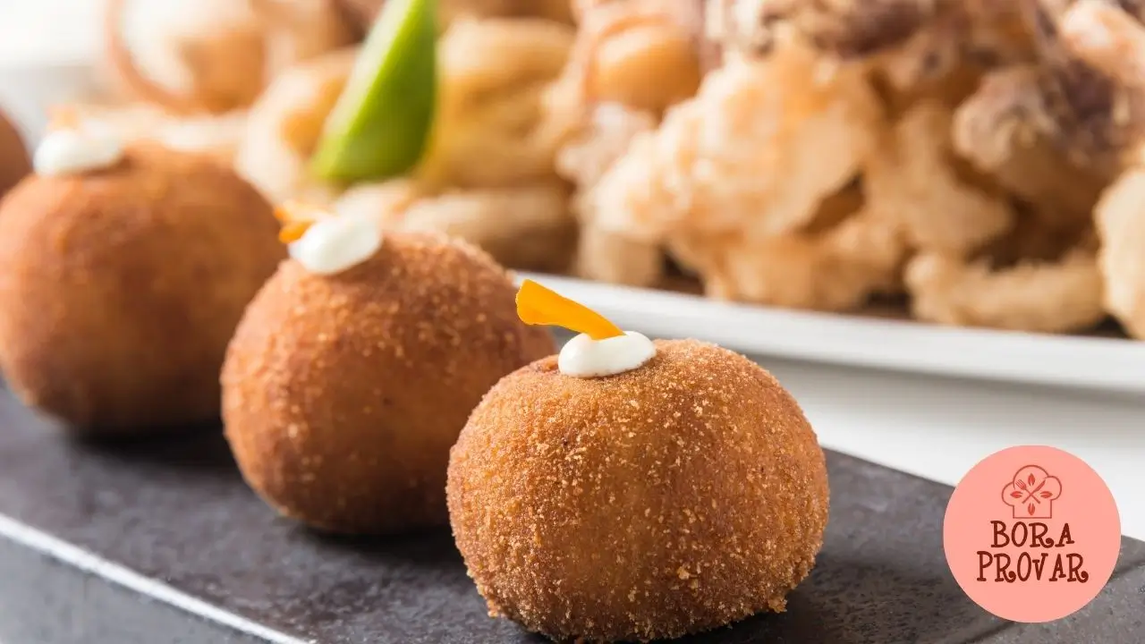 Croquete de Pamonha com Queijo Meia Cura